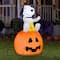 4.5ft. Airblown® Inflatable Halloween Peanuts® Snoopy on Pumpkin